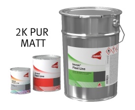 Краска-эмаль черная матовая 2K 3:1 полиуретановая Cromax IMRON FLEET LINE 2K PUR MATT 1кг.