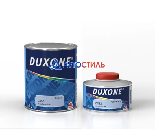 Грунт 2K HS 3:1 наполнитель быстросохнущий Duxone DX62 (светло-серый)1л.+ DX22  Активатор быстрый 0, фото 1