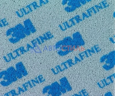 Губка абразивная P800 115х140мм 3M Ultrafine ультратонкая  фото 2