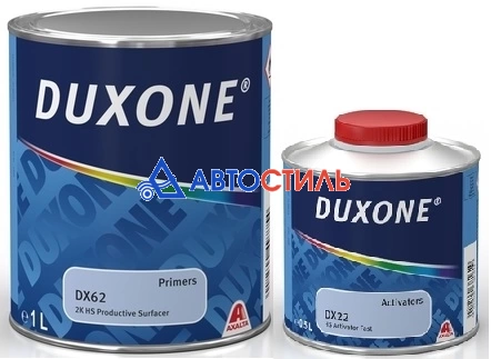 Грунт 2K HS 3:1 наполнитель быстросохнущий Duxone DX62 (светло-серый)1л.+ DX22  Активатор быстрый 0, фото 2
